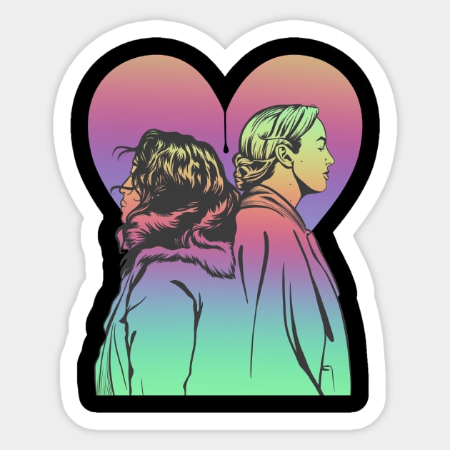 Killing Eve fan art2 Sticker by ElenaM